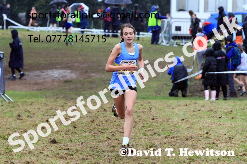 Girls Under-13s 2023 National Cross Country Relays, Berry Hill Park, Mansfield.  Photo: David T. Hewitson/Sports for All Pics